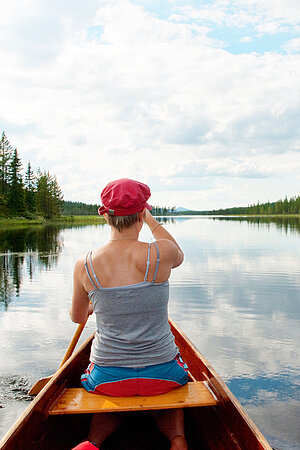 Kanutour Lappland paddeln See