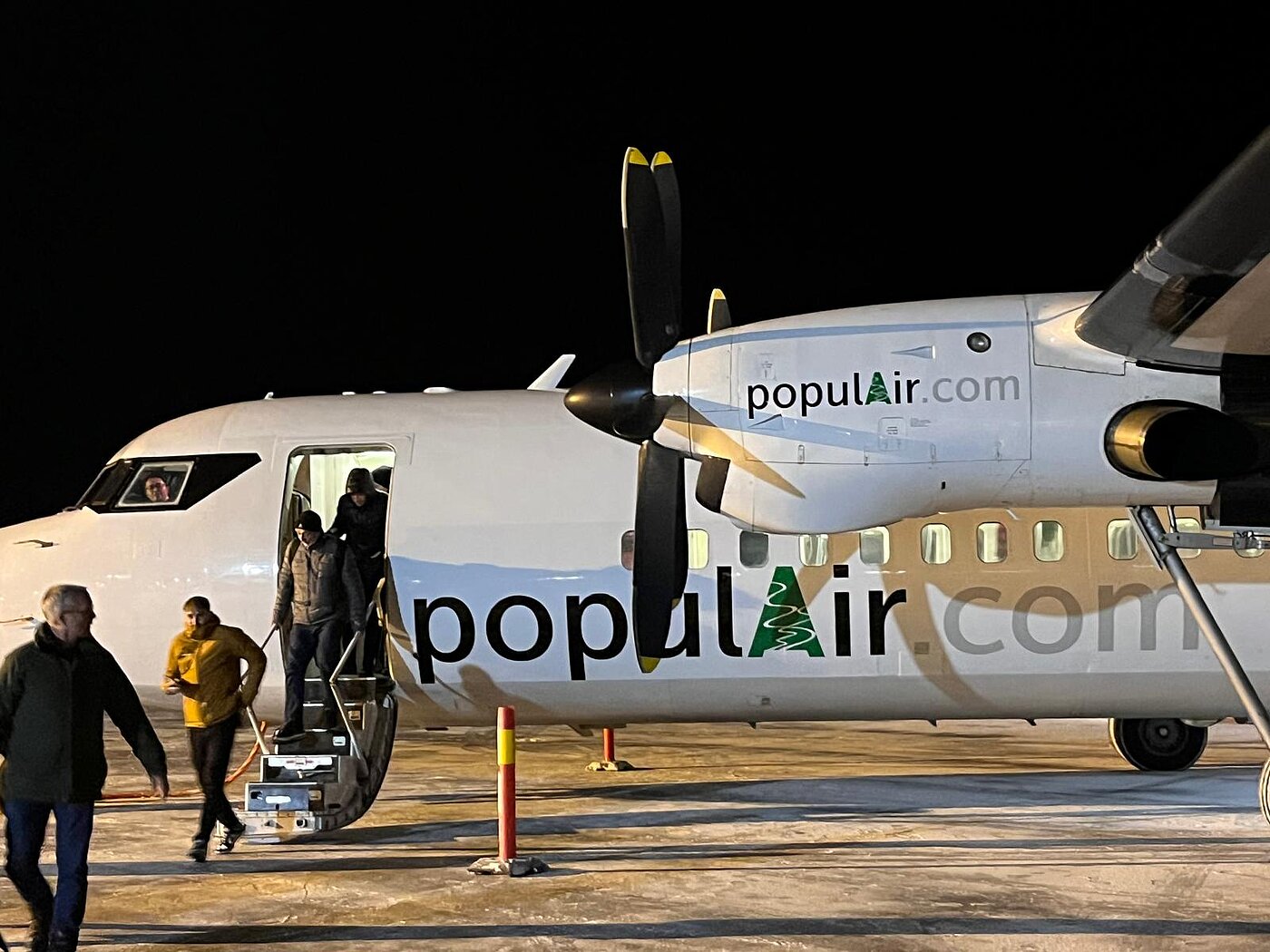Inlandsflug Arvidsjaur Lappland Flugzeug