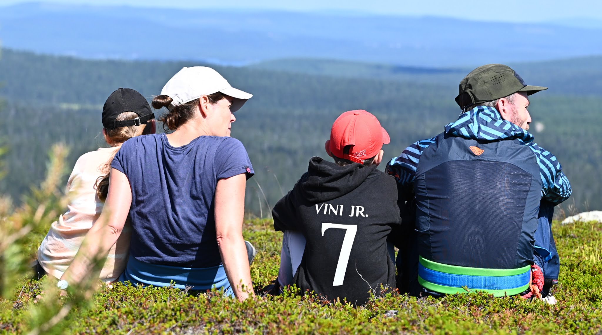 Sommerurlaub Lappland Aussicht genießen Natur