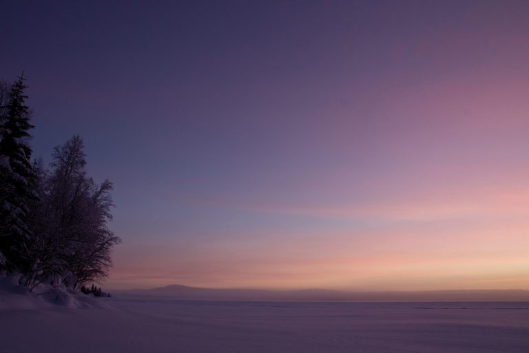 Novemberhimmel nach Sonnenuntergang