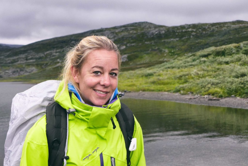 Nicole auf der Wandertour