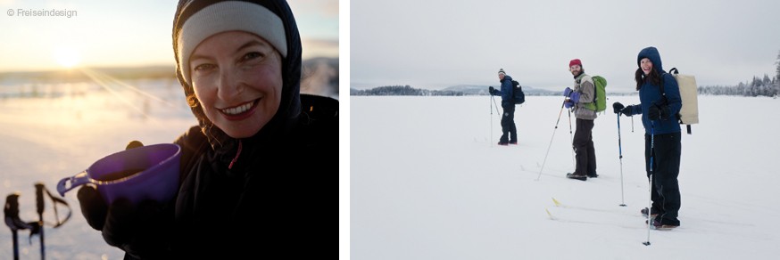 Wandern mit Skiern